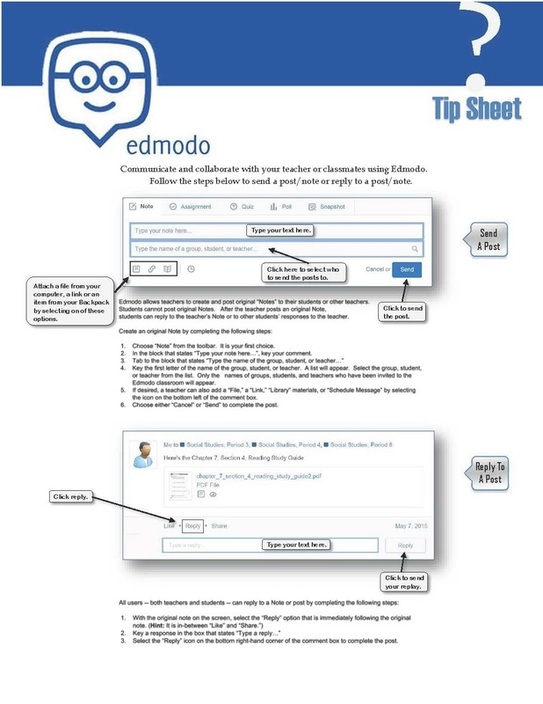Image of Edmodo Tip Sheet